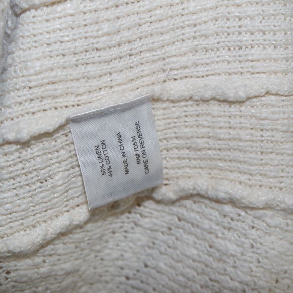 ORVIS Womens Pull Over Sweater M Medium Ivory Knit Casual - Picture 4 of 5